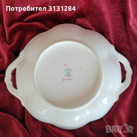 Барокова антикварна порцеланова чиния купа Англия, снимка 8 - Други ценни предмети - 41543696