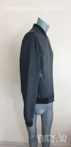 These Glory Days Leather / Wool Bomber Mens Size  L  ОРИГИНАЛ! Ест. кожа! Мъжко Яке, снимка 9 - Якета - 50209190