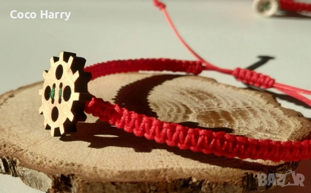 Комплект гривни Копче за късмет,ръчно изработени, снимка 6 - Ръчно изработени сувенири - 53122389