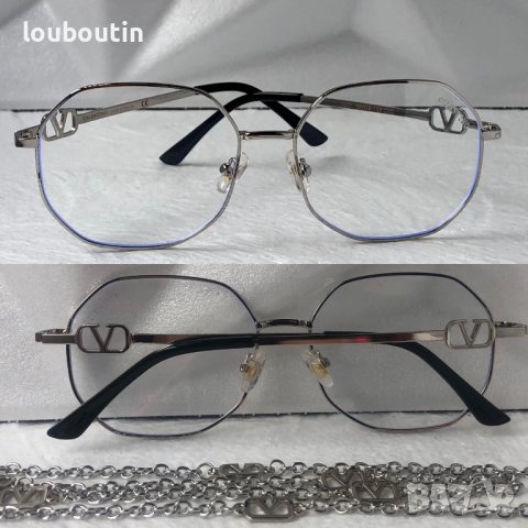 Valentino дамски слънчеви очила Осмоъгълник с верижка синджир, снимка 4 - Слънчеви и диоптрични очила - 41125682