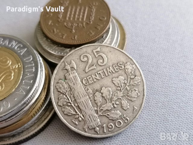 Mонета - Франция - 25 сентима | 1905г.