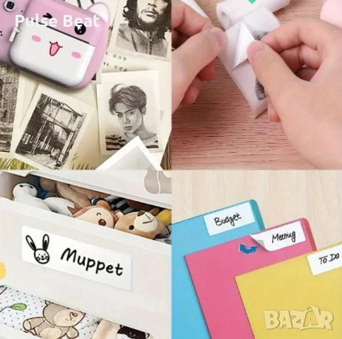 Мини Bluetooth принтер без мастило - печат на скици, снимки, текст и етикети, снимка 5 - Други стоки за дома - 52406878