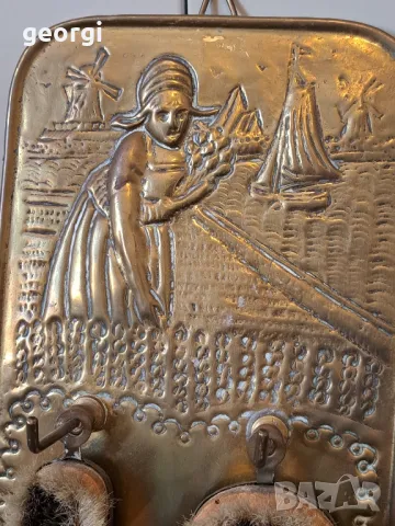 винтидж холандски четки за дрехи със закачалка    11/2, снимка 3 - Закачалки - 49059771