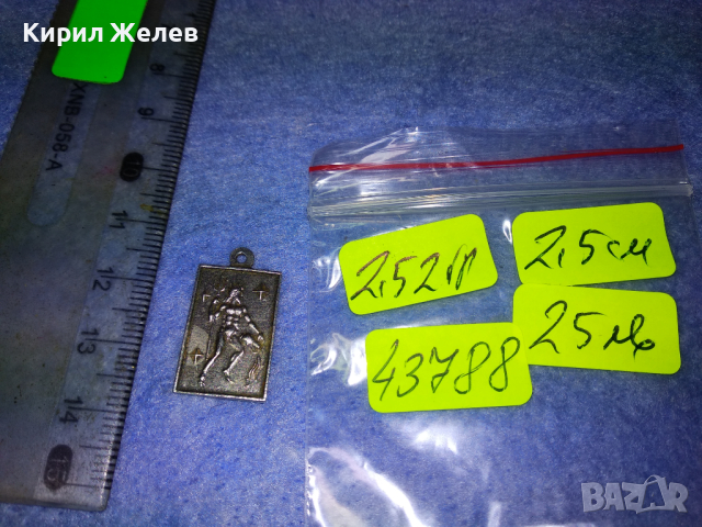 ЗОДИЯ ВОДОЛЕЙ СТАР СРЕБЪРЕН АСТРОЛОГИЧЕН МЕДОЛЬОН ВИСОКА ПРОБА СРЕБРО РЪЧНА ИЗРАБОТКА 43788, снимка 6 - Антикварни и старинни предмети - 44690611