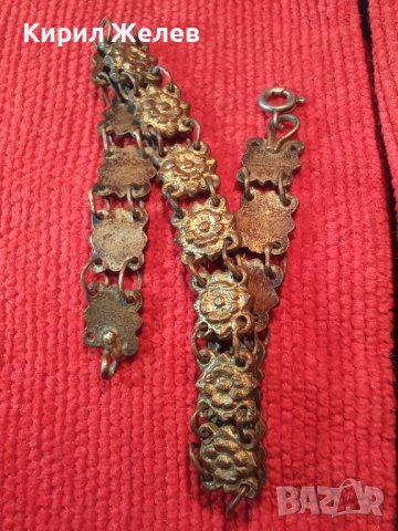 ВЪЗРОЖДЕНСКА СТАРИННА РЪЧНА ИЗРАБОТКА БРОНЗОВА ГРИВНА за НОСИЯ с ФЛОРАЛНИ ЕЛЕМЕНТИ 17091, снимка 3 - Антикварни и старинни предмети - 31358746