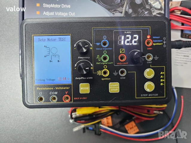 Автомобилен тестер инжектори дюзи ел клапани стъпков мотор и др., снимка 3 - Друга електроника - 53580918