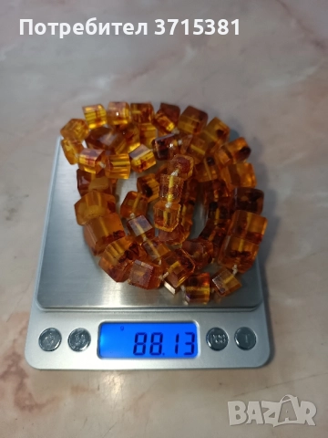 Кехлибарена огърлица, колие, снимка 9 - Колиета, медальони, синджири - 51945405