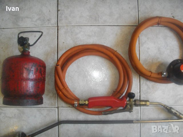 Газова горелка ROTHENBERGER 375мм с маркуч 3,0 м и контактна дюза за точково нагряване, снимка 5 - Други инструменти - 41306593