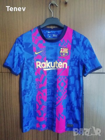 FC Barcelona Nike оригинална тениска фланелка трети екип 2021/2022 Барселона , снимка 1 - Тениски - 41766082