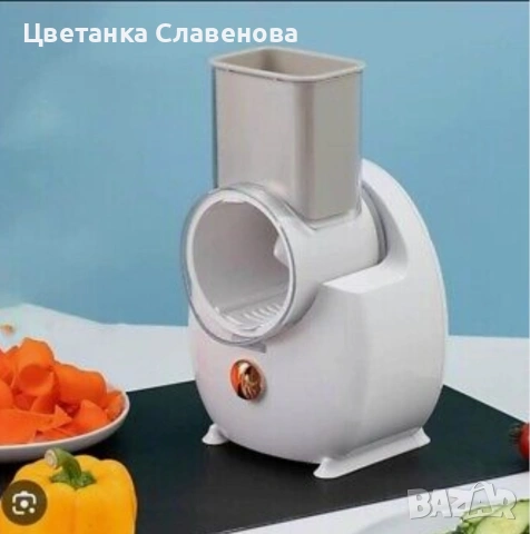 Електрическа кухненска машина за рязане на зеленчуци, ренде за сирене, за картофи, репички, лук