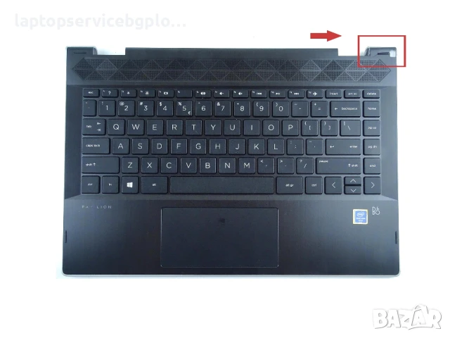 HP Pavilion X360  14-CD 14-DD   Клавиатура с корпус   L12573-B300E812011 4900E8070S1DL13318-B31, снимка 4 - Части за лаптопи - 50815535