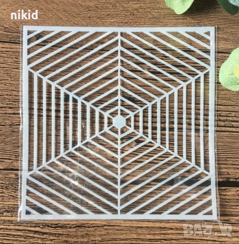 паяжина мрежа стенсил шаблон за спрей за торта украса Scrapbooking