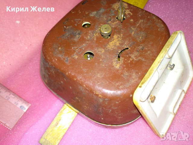 MERA-POLTIK Стар РЯДЪК ПОЛСКИ КОЛЕКЦИОНЕРСКИ МЕХАНИЧЕН БУДИЛНИК МЕРА-ПОЛТИК 26498, снимка 12 - Антикварни и старинни предмети - 44549131