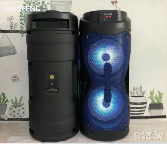 ! Нова Караоке тонколона 2х6,5”, с FM тунер, дистанционно, BLUETOOTH, модел KTS 1086, снимка 6 - Тонколони - 40092443