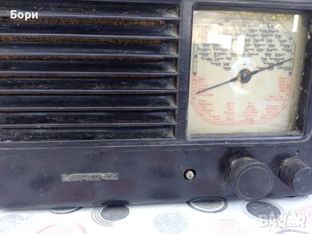 LORENZ super 10 A 1941г. бакелитово радио, снимка 2 - Радиокасетофони, транзистори - 38806368