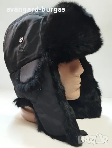 Мъжка заешка шапка ушанка,лукс 176 avangard-burgas , снимка 2 - Шапки - 48165912