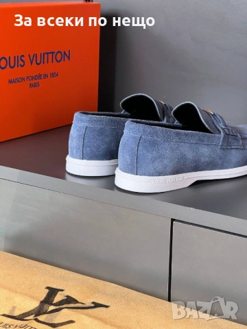 Louis Vuitton Мъжки Ежедневни Обувки Естествена кожа Луис Витон - Налични Различни Цветове Код E1278, снимка 14 - Ежедневни обувки - 53756265