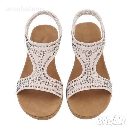 Дамски сандали на клин, 2цвята, снимка 5 - Сандали - 41479514