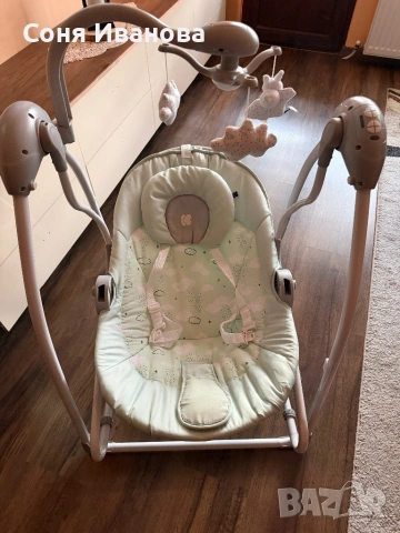 Електрическа люлка Kikka Boo Mint, снимка 2 - Детски люлки - 53556842
