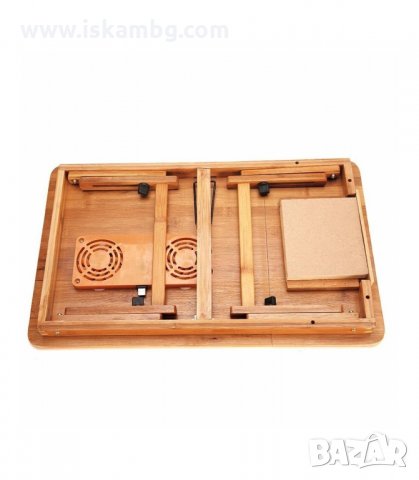 БАМБУКОВА МАСИЧКА ЗА ЛАПТОП С USB ОХЛАДИТЕЛ - код 1839, снимка 3 - Други стоки за дома - 33979056