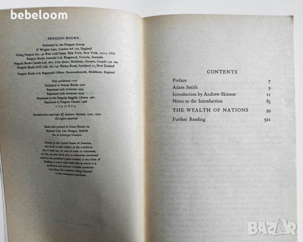 The Wealth of Nations Books 1-3, Adam Smith Penguin Classics Edition Книга, направление Икономика, снимка 3 - Специализирана литература - 41518157