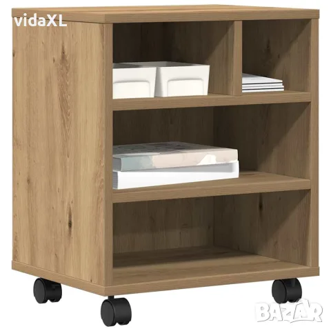vidaXL Стойка за принтер Дъб артизан 41 x 32 x 48 см, снимка 3 - Консумативи за принтери - 56148339