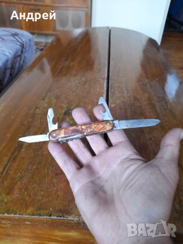 Стар джобен нож,ножче,ножка #136, снимка 5 - Други ценни предмети - 51850395