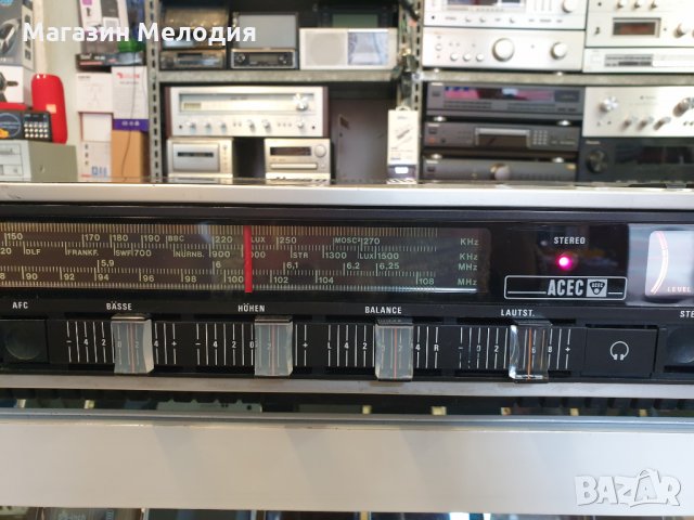Ресийвър с касетен дек ACEC 85001 / Усилвател с радио и касетен дек. В отлично техническо и визуално, снимка 3 - Ресийвъри, усилватели, смесителни пултове - 35830719