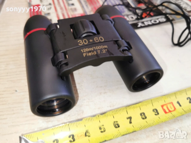 НОВ БИНОКЪЛ 30Х60 ЧЕРЕН 2702261320, снимка 5 - Екипировка - 53645053