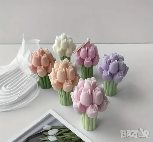 Молд букет лалета голям НАМАЛЕН