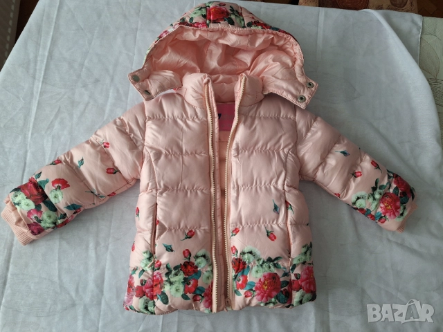 Зимно яке за бебе момиче. Размер 12-18м