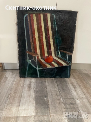 Стара маслена картина, снимка 7 - Антикварни и старинни предмети - 53284995