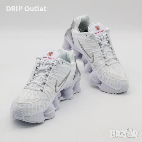 !НОВИ! Nike Shox TL | Triple White | + КУТИЯ, снимка 5 - Маратонки - 56216191