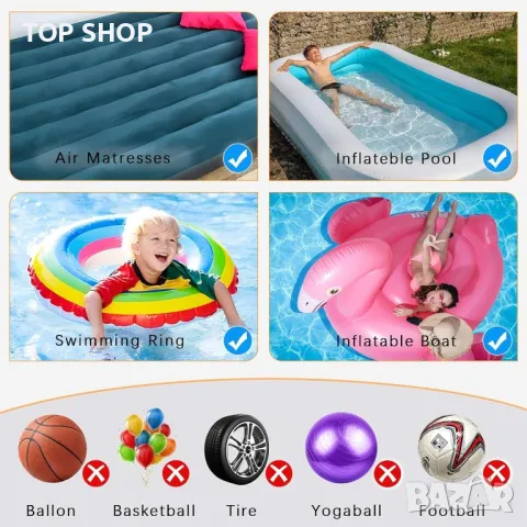 Електрическа въздушна помпа Kazaigou, 4000mAh акумулаторна с 4 дюзи и LED дисплей, снимка 3 - Друга електроника - 49423096