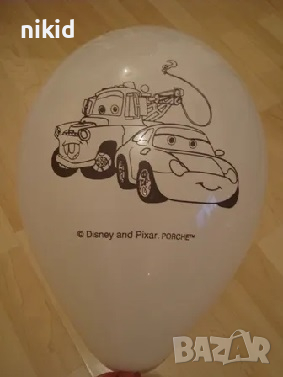 колите маккуин макуин cars mcqueen бял Обикновен надуваем латекс латексов балон парти балони