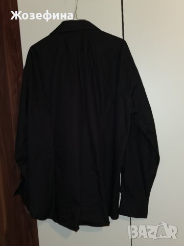 Черна мъжка риза неползвана марка ABRAMS, снимка 4 - Ризи - 40901999