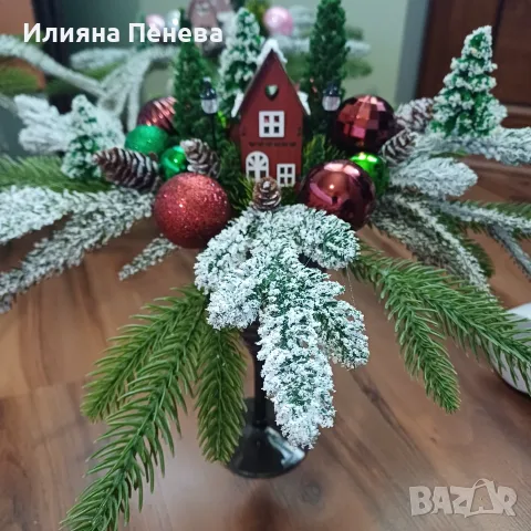 Коледна къщичка във висока чаша, снимка 3 - Декорация за дома - 56120890