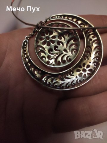 Сребърно колие (97), снимка 5 - Колиета, медальони, синджири - 39131479