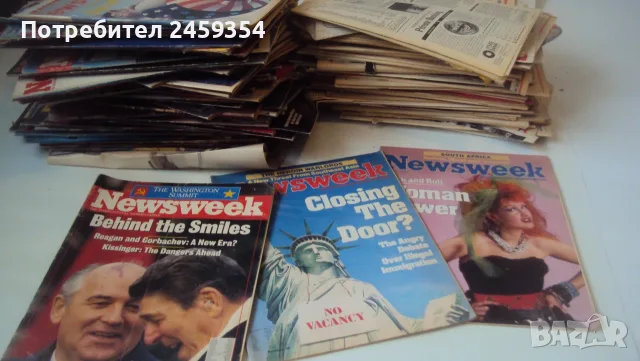 Лот винтидж стари ретро колекционерски списания Newsweek от 1980-те, снимка 5 - Колекции - 56205608