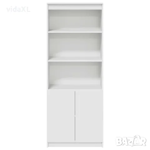 vidaXL Висок шкаф, бял, 70x35x180 см, инженерно дърво, снимка 6 - Бюфети - 56147037