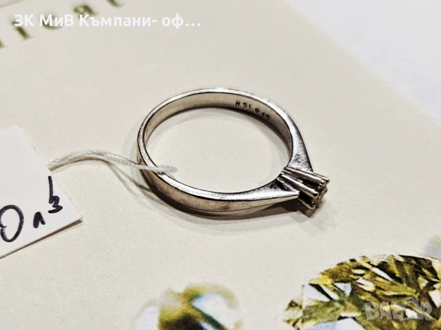 Златен пръстен с диамант 2.7гр 02567-25, снимка 3 - Пръстени - 50767180