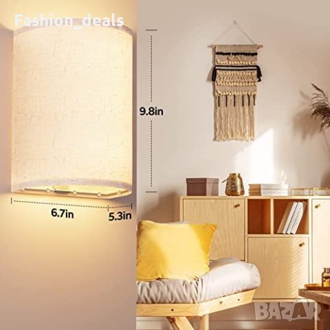 Нови 2 броя Стенни лампи Аплици димируеми осветителни тела 3 цвята , снимка 6 - Лампи за стена - 40654544