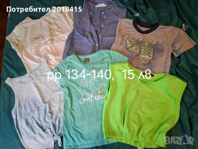 Лот летни блузки за момиче,  размер 134-140 