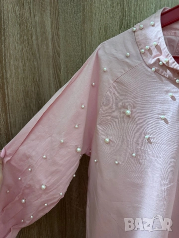 Дамска риза с перли , снимка 3 - Ризи - 53851596