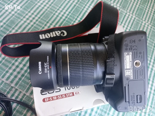 Canon EOS 100D  + обектив 18-55mm IS STM, снимка 4 - Фотоапарати - 50896930