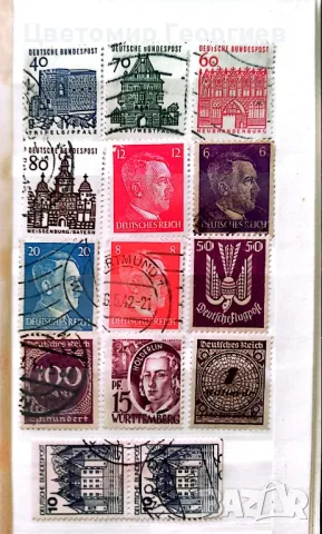 Малък класьор с марки /Германия/.  К.1, снимка 8 - Филателия - 48268546
