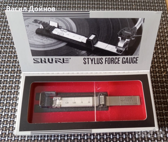 Shure Precision Stylus Force Gauge SFG-2 за грамофон, снимка 2 - Грамофони - 53738209