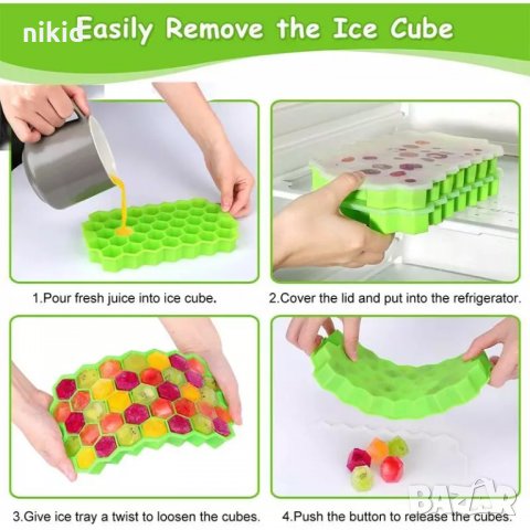 пчелна медена пита пчелни килийки силиконов молд форма фондан шоколад лед гипс и др, снимка 4 - Форми - 35791199