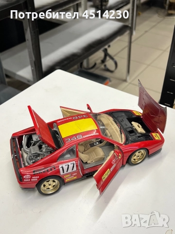Колекционерски модел Ferrari 348 Evoluzione – мащаб 1:18, снимка 4 - Колекции - 52304814