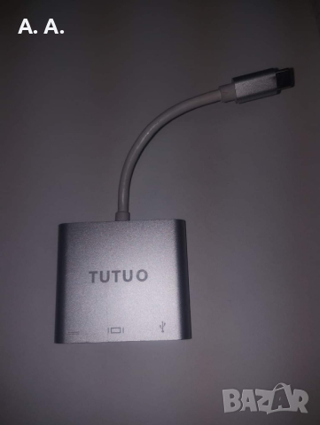 TUTUO USB Type C към 1080P HDMI адаптер за Nintendo Switch, USB C PD захранващ порт, USB-A 3.0 хъб, , снимка 4 - Друга електроника - 44834804